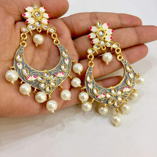 Antique earrings 8766 - Vijay & Sons