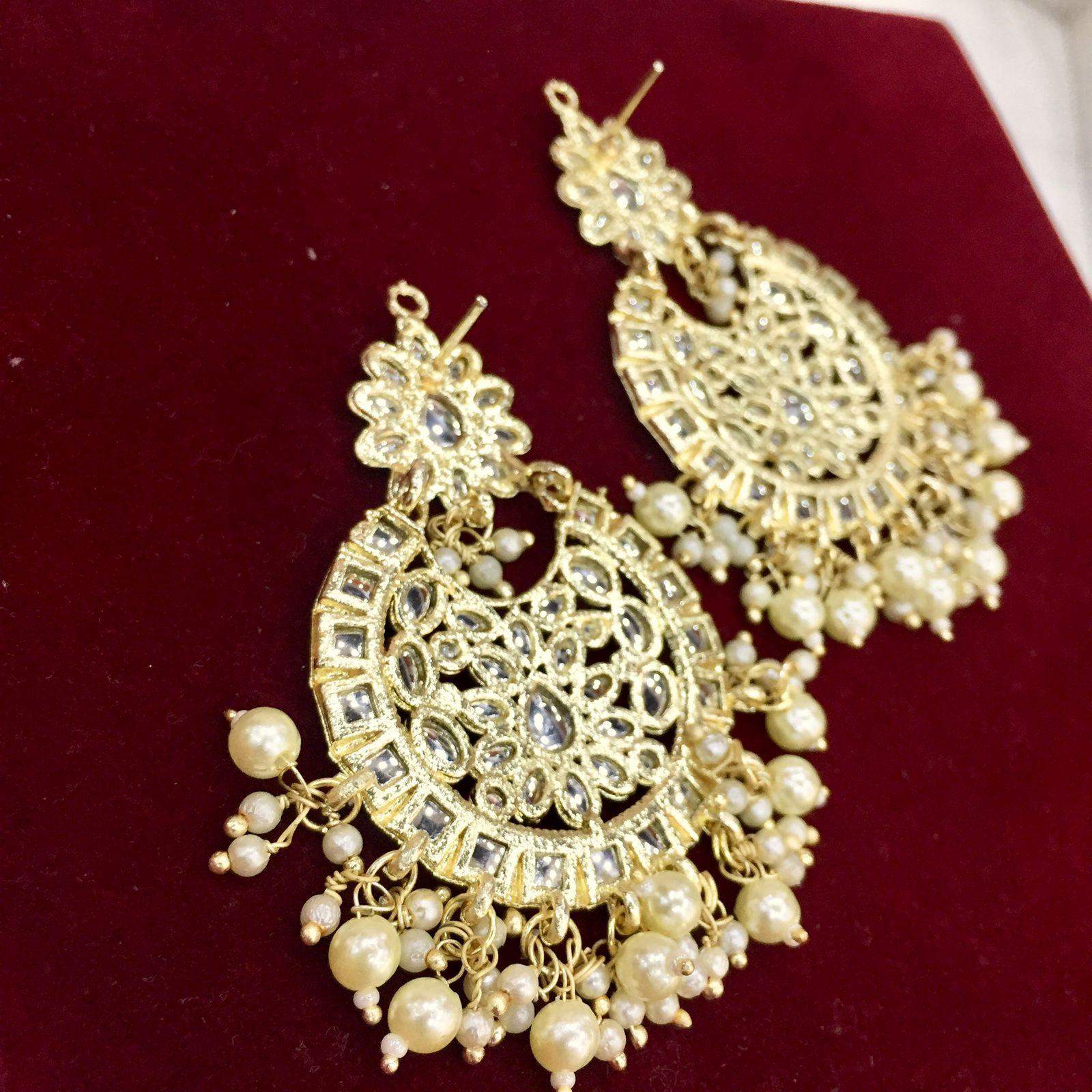Kundan earring 4556 - Vijay & Sons