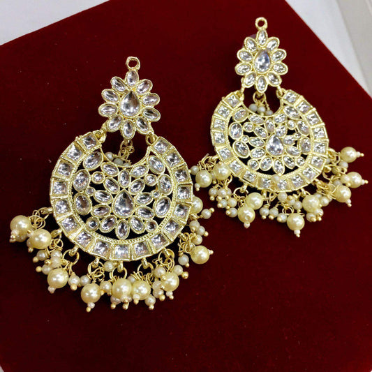 Kundan earring 4556 - Vijay & Sons