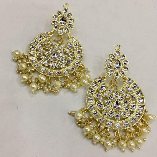 Kundan earring 4556 - Vijay & Sons