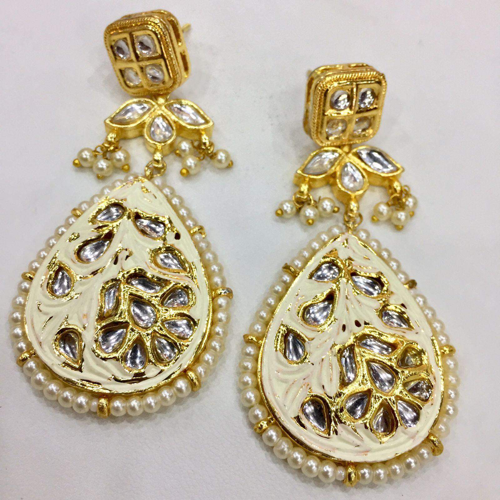 Kundan Earrings - Vijay & Sons