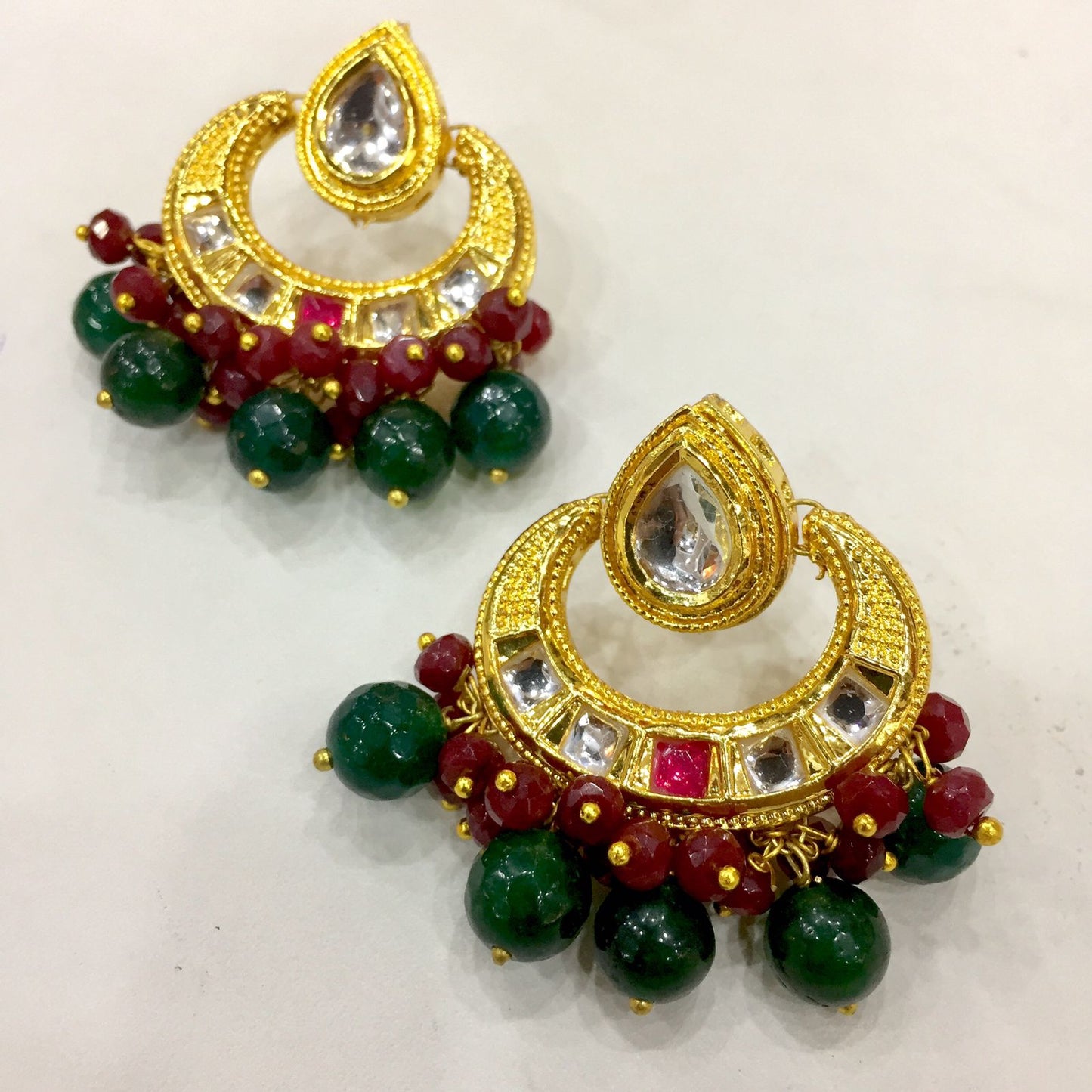 Kundan earrings 4556