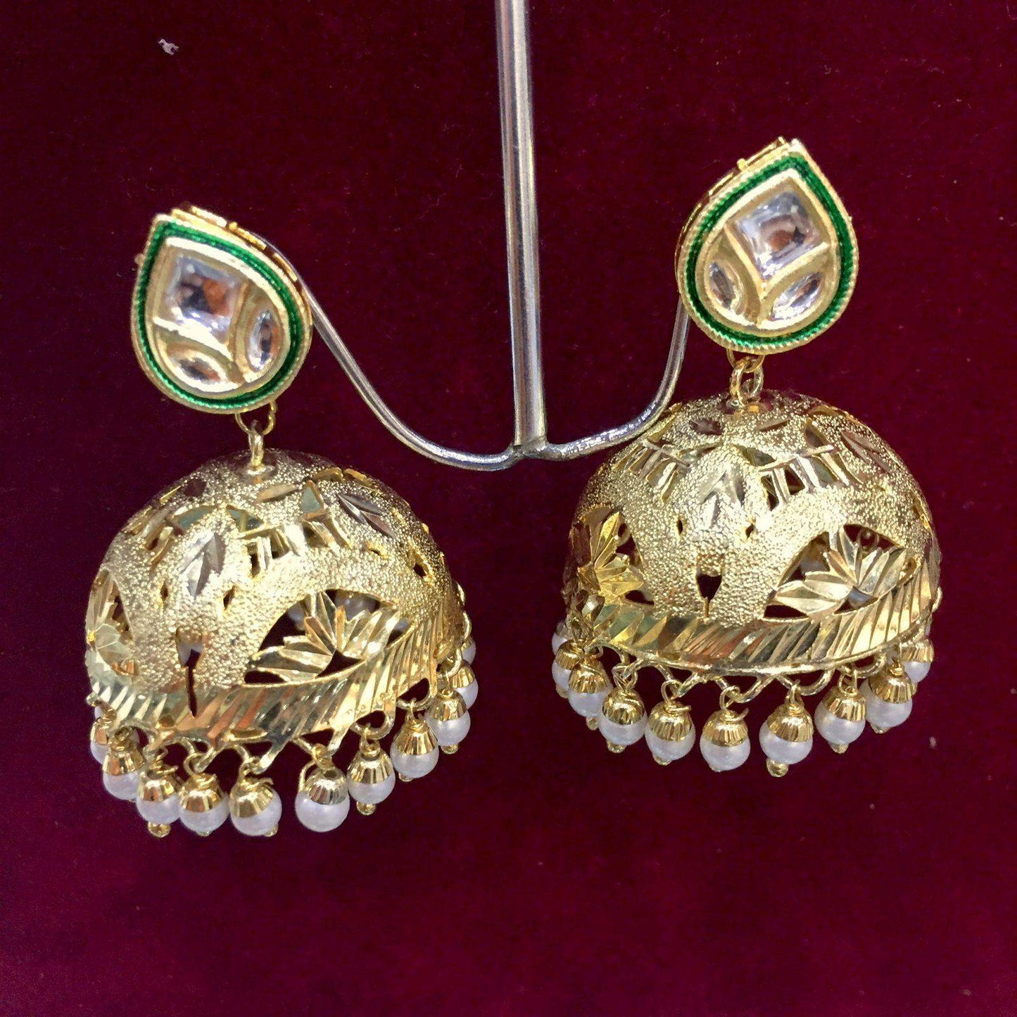 Kundan Earrings - Vijay & Sons