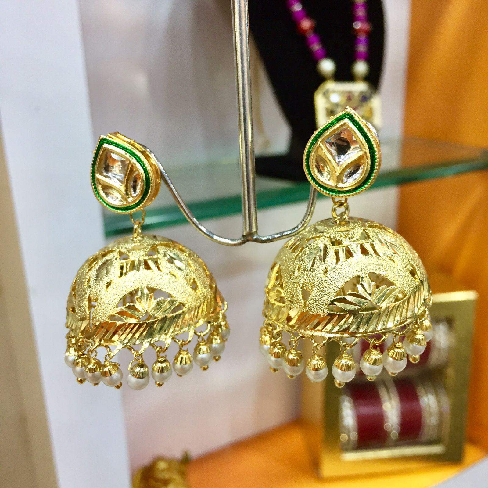 Kundan Earrings - Vijay & Sons