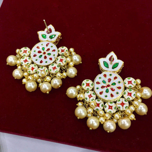 Kundan earrings 5632 - Vijay & Sons