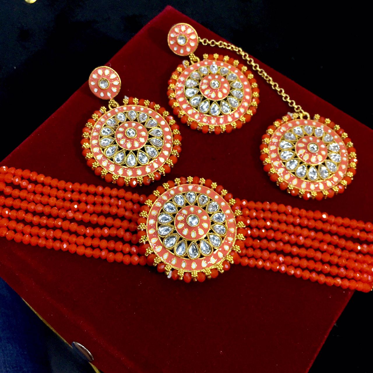 Kundan choker set 7777 - Vijay & Sons
