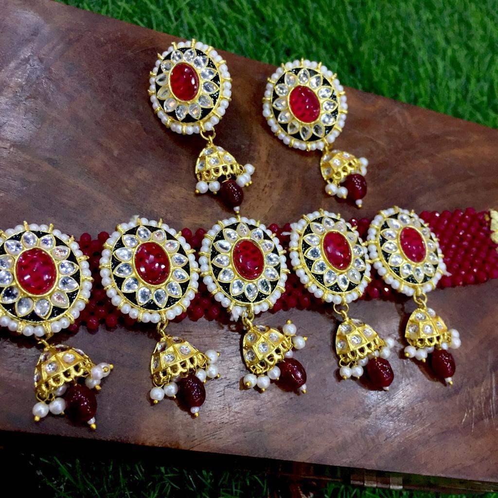 Kundan necklace46899467 - Vijay & Sons