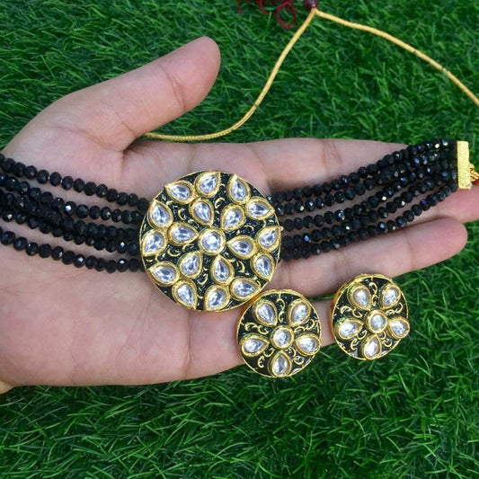 kundan necklace set 46888368 - Vijay & Sons