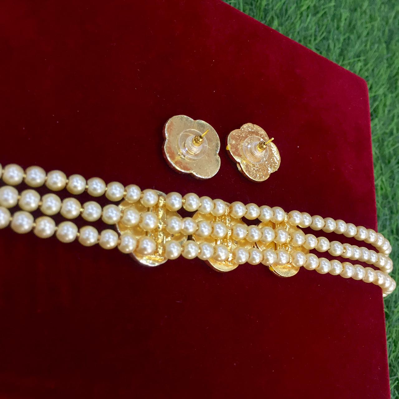 Kundan necklace set 46688886 - Vijay & Sons