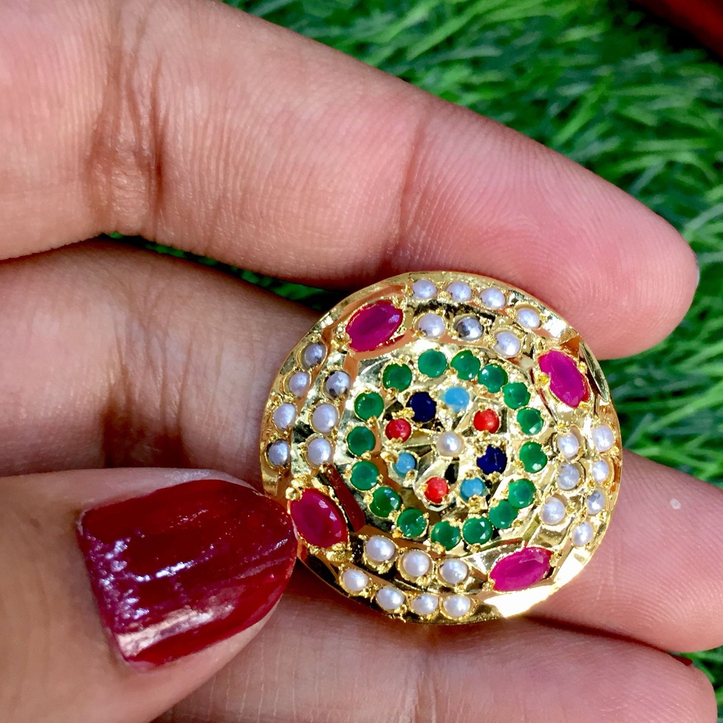 Jadau ring4685446 - Vijay & Sons