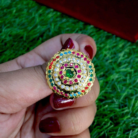 Jadau ring 46765345 - Vijay & Sons