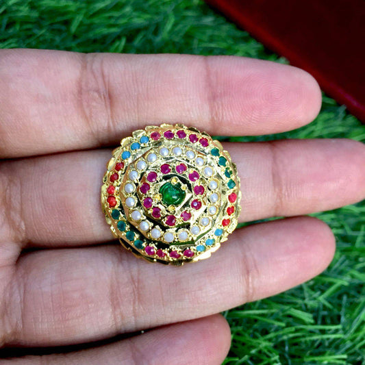 Jadau ring 46765345 - Vijay & Sons