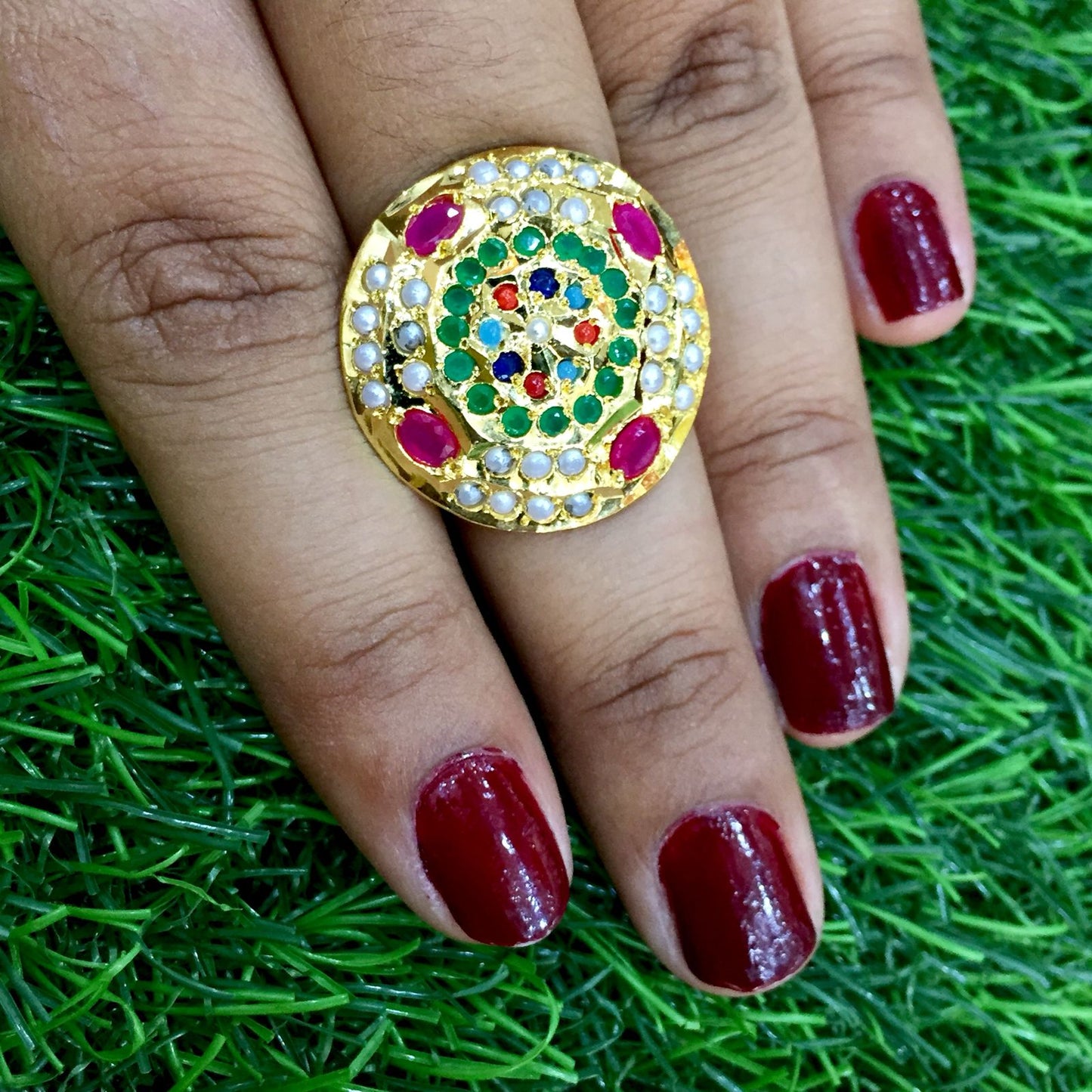 Jadau ring4685446 - Vijay & Sons