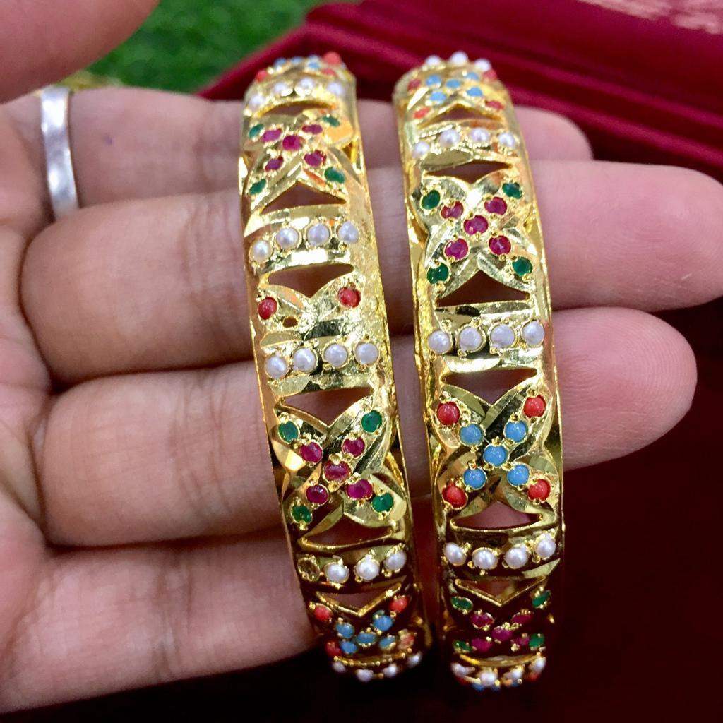 Jadau bangles 579643 - Vijay & Sons