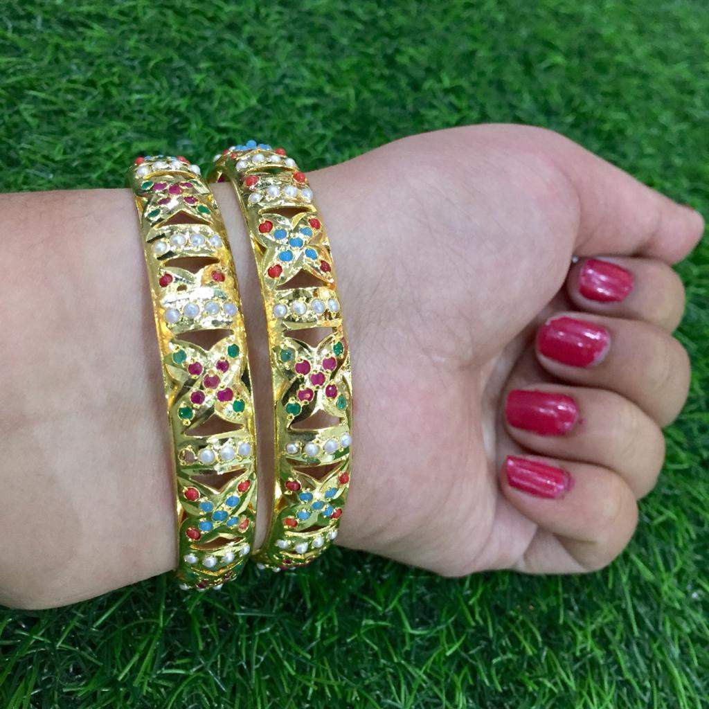 Jadau bangles 579643 - Vijay & Sons