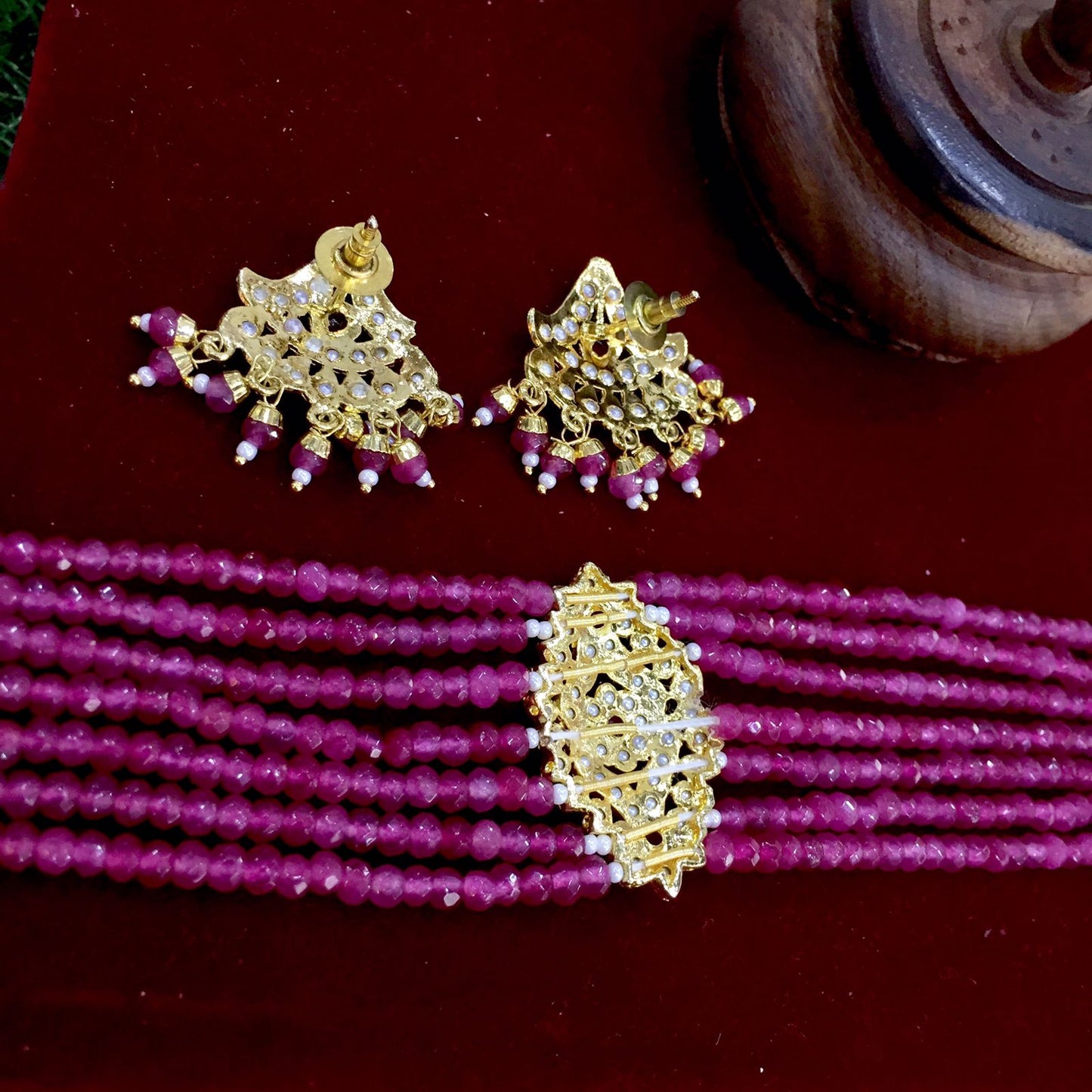 beautifull Ruby white choker83000c