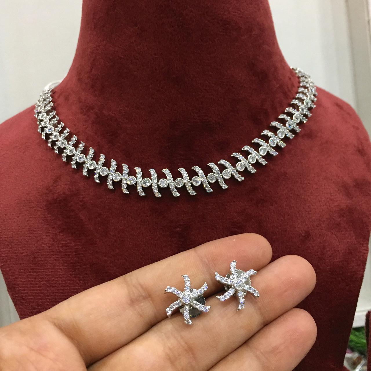 Zircon Necklace Sets 25884