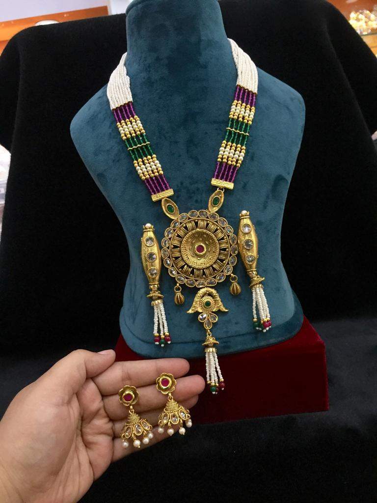 Antique Necklace Sets 479549 - Vijay & Sons