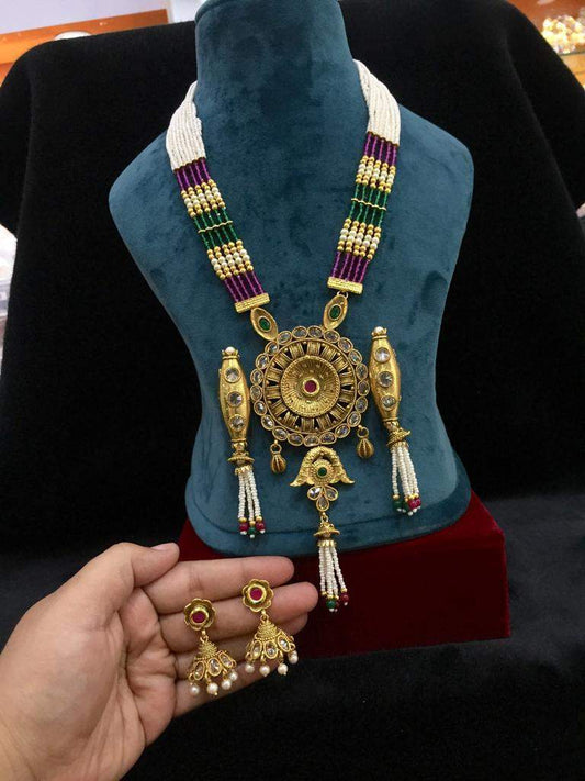 Antique Necklace Sets 479549 - Vijay & Sons