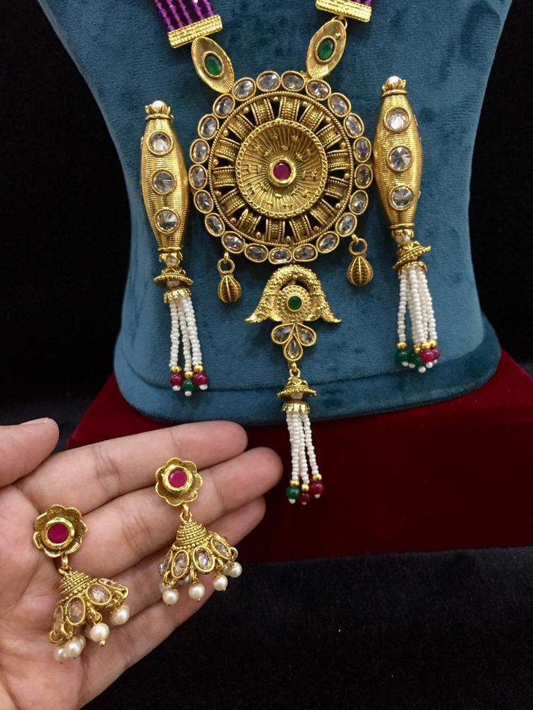 Antique Necklace Sets 479549 - Vijay & Sons