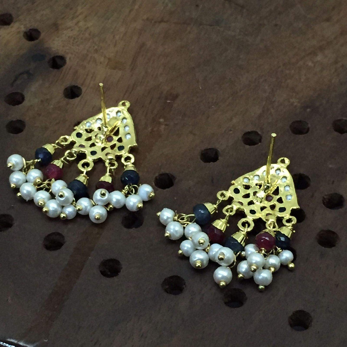 Jadau earrings 674332 - Vijay & Sons
