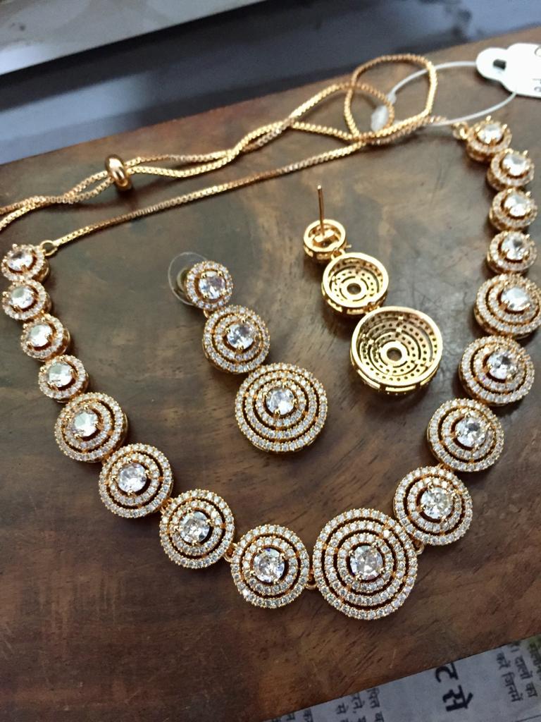 Zircon Necklace Sets 696568