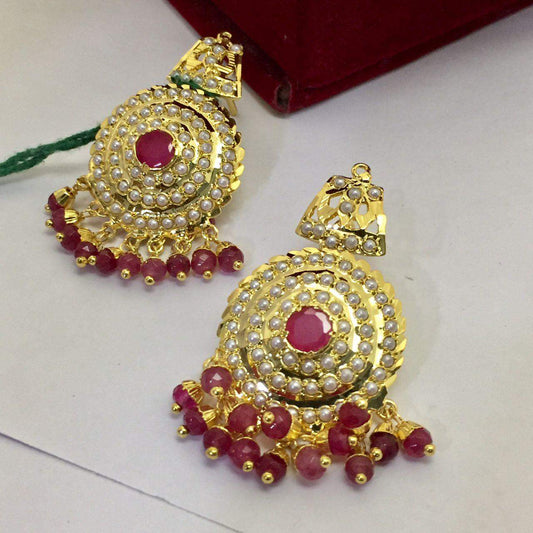 Jadau Earrings 294618 - Vijay & Sons