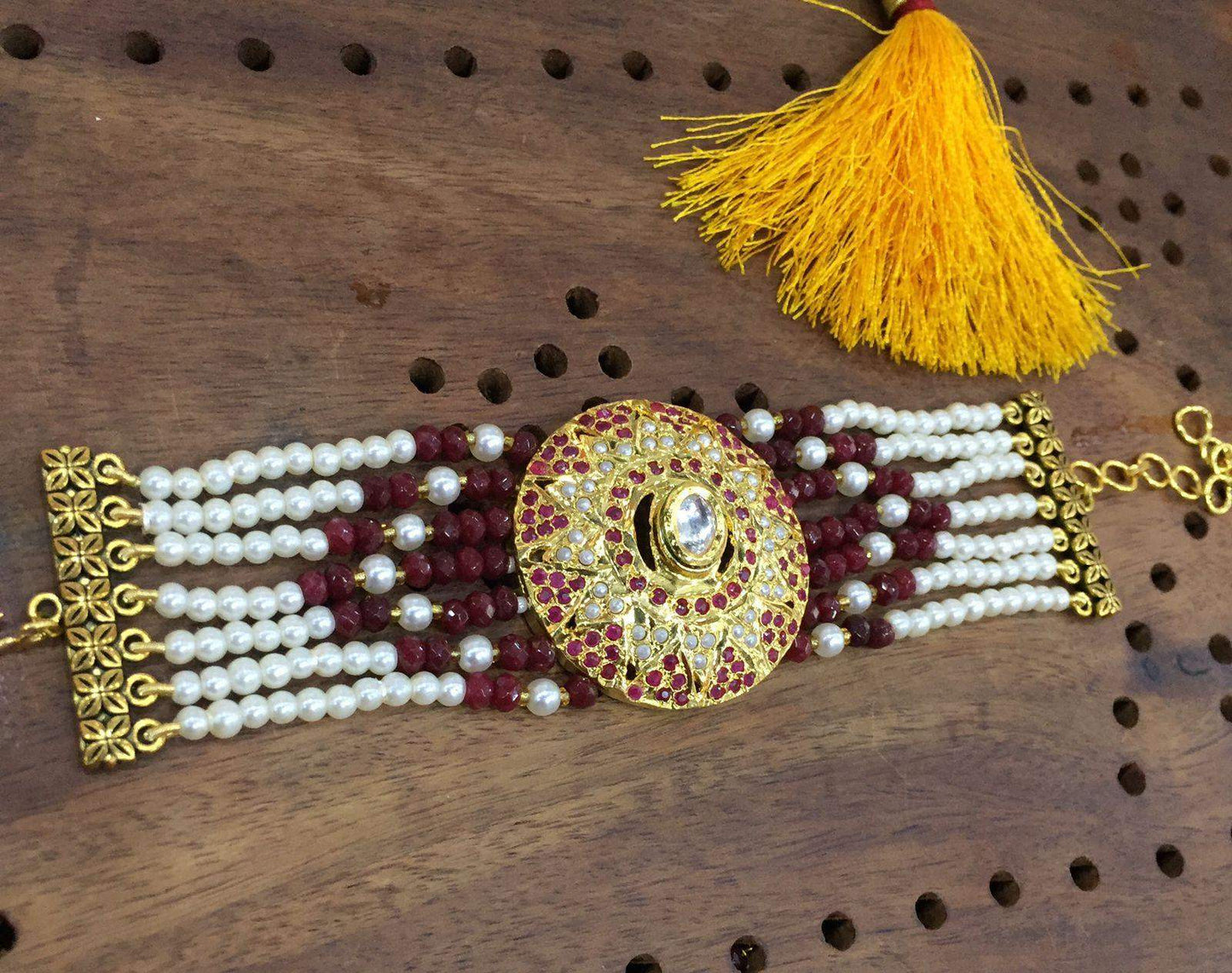 Jadau Bracelets 140244 - Vijay & Sons