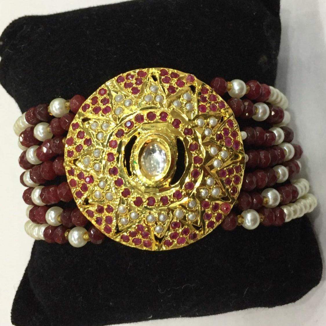 Jadau Bracelets 140244 - Vijay & Sons