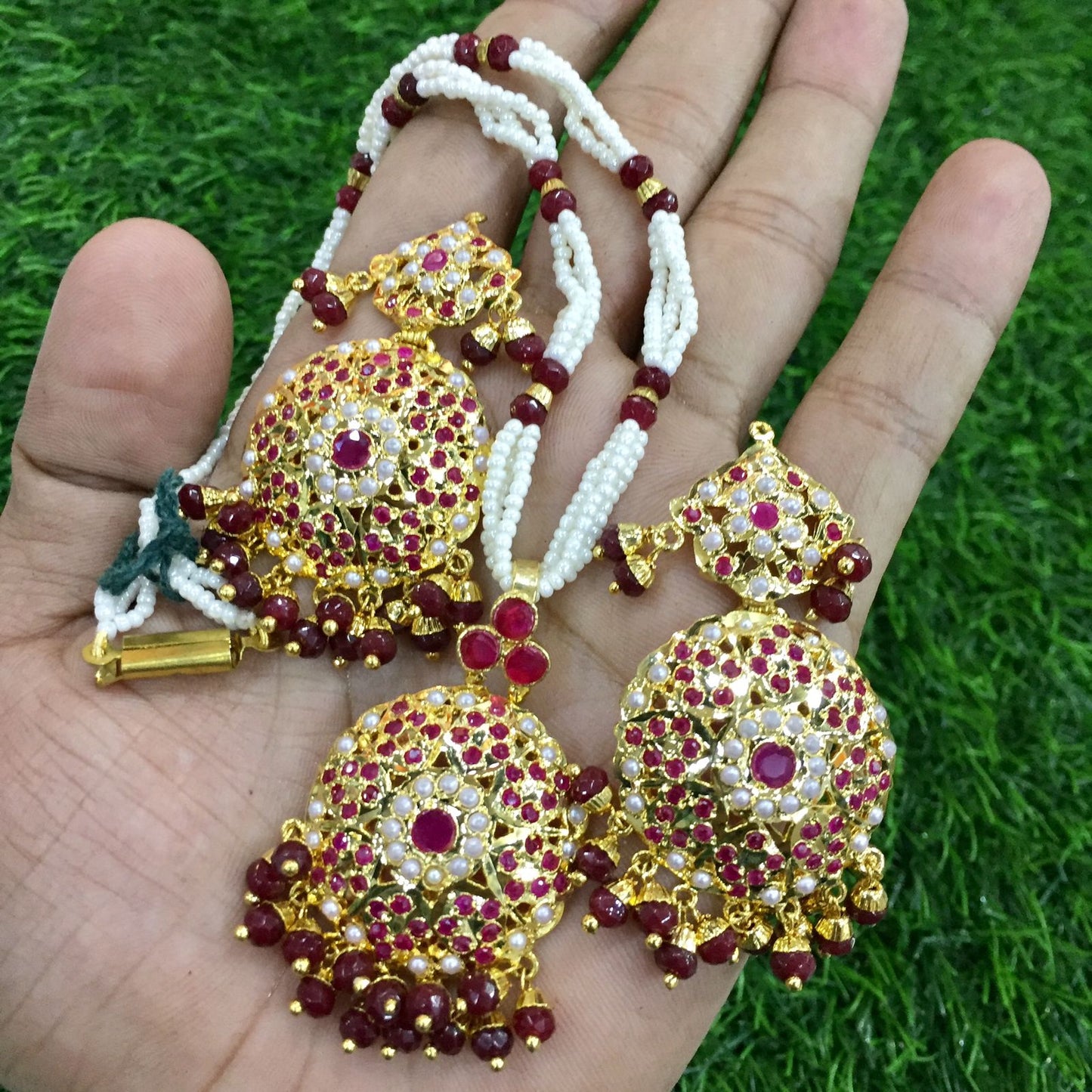 Jadau pendant Set 689667