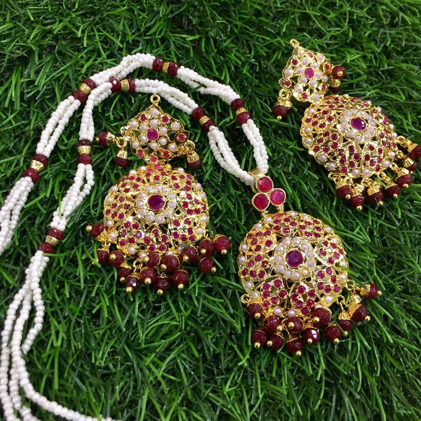 Jadau pendant Set 689667