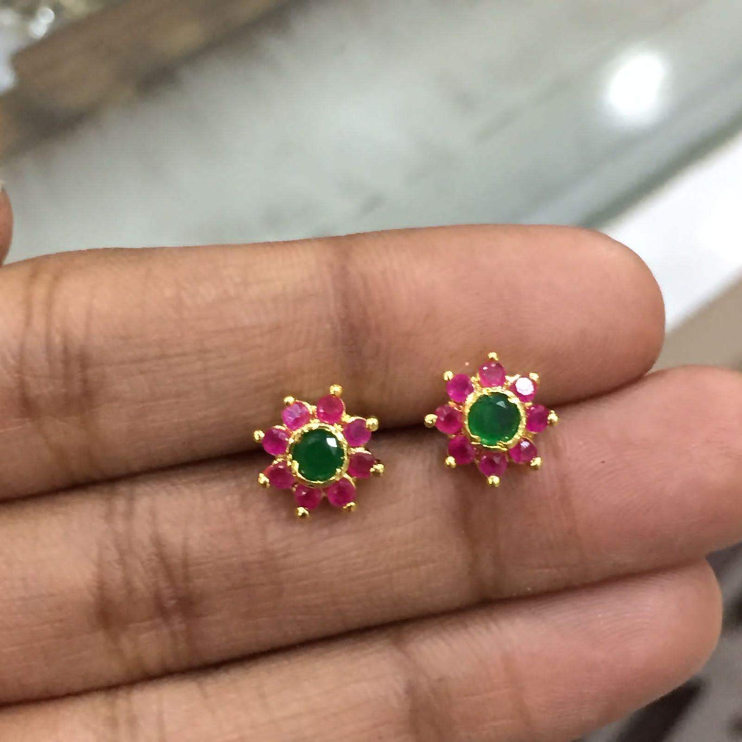 Jadau earrings 678954 - Vijay & Sons