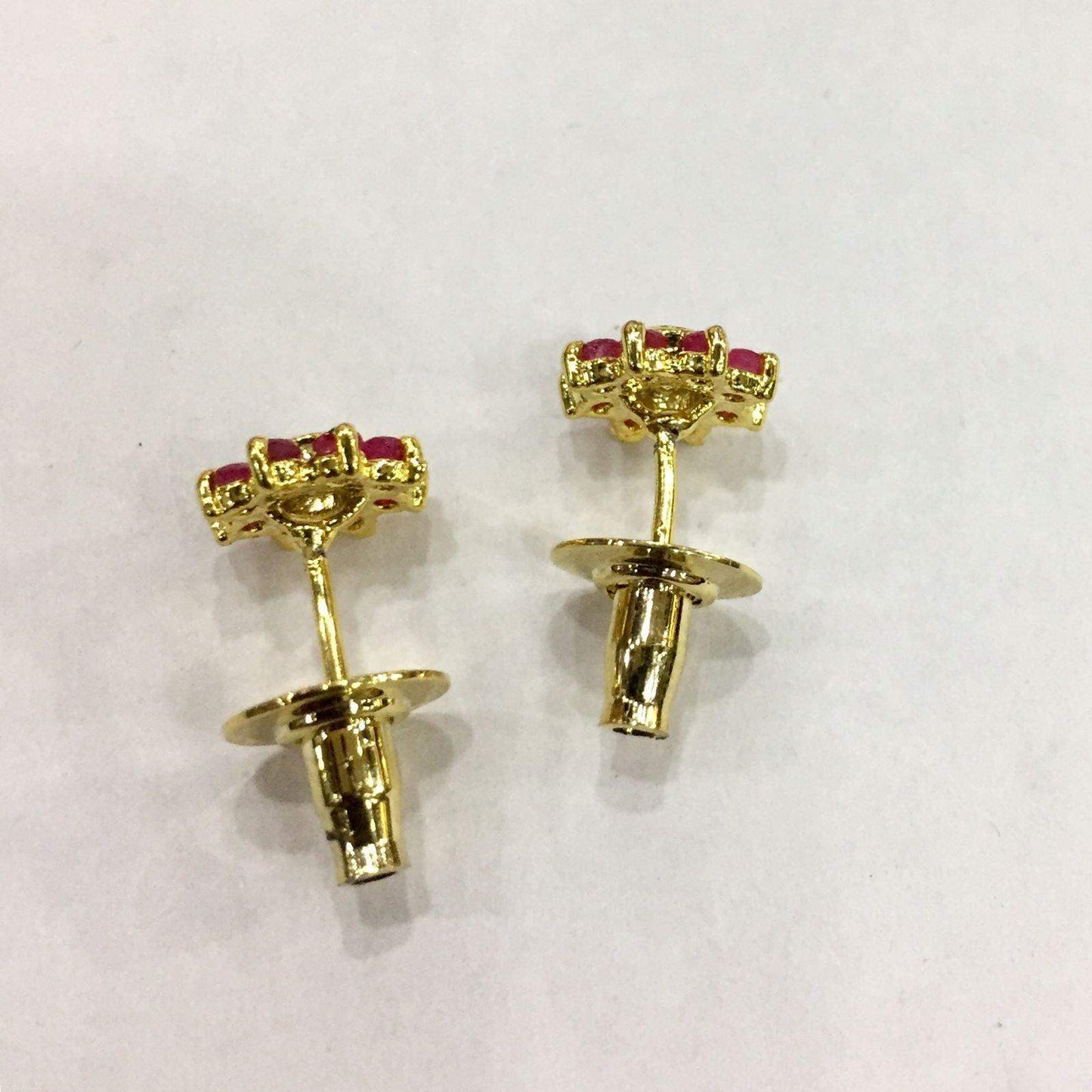 Ruby Victorian Studs - Vijay & Sons