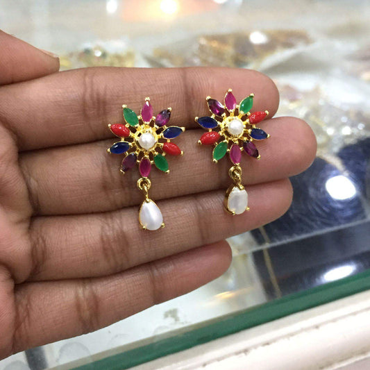 Jadau Earrings 46433 - Vijay & Sons