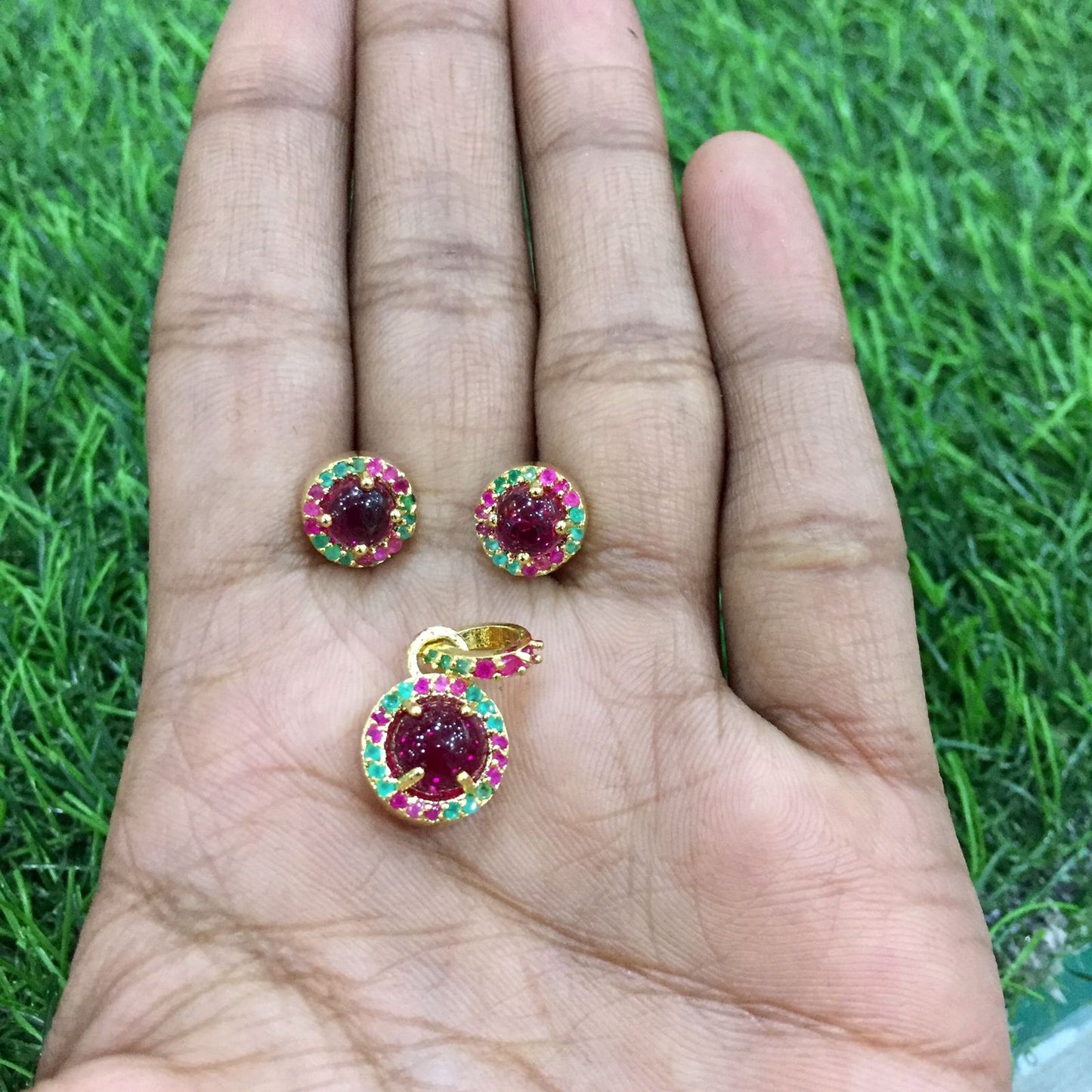 Jadau pendent set 8391749