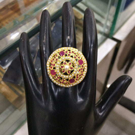 Jadau Ring 353455 - Vijay & Sons