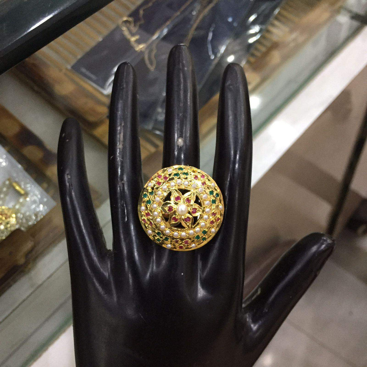 Jadau Ring 343456 - Vijay & Sons