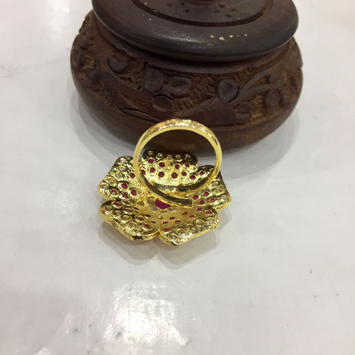 Jadau ring adjustable size 294619