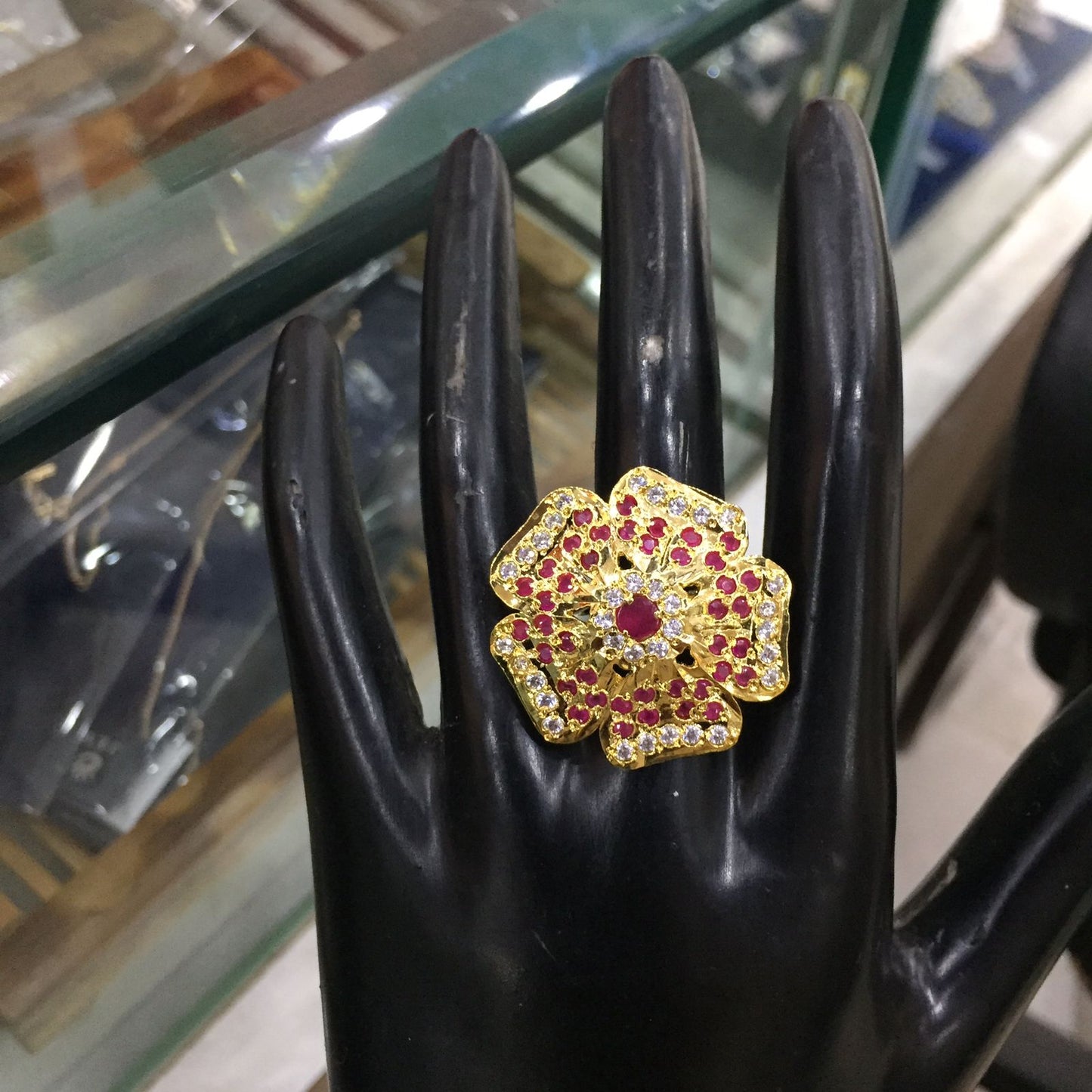 Jadau ring adjustable size 294619