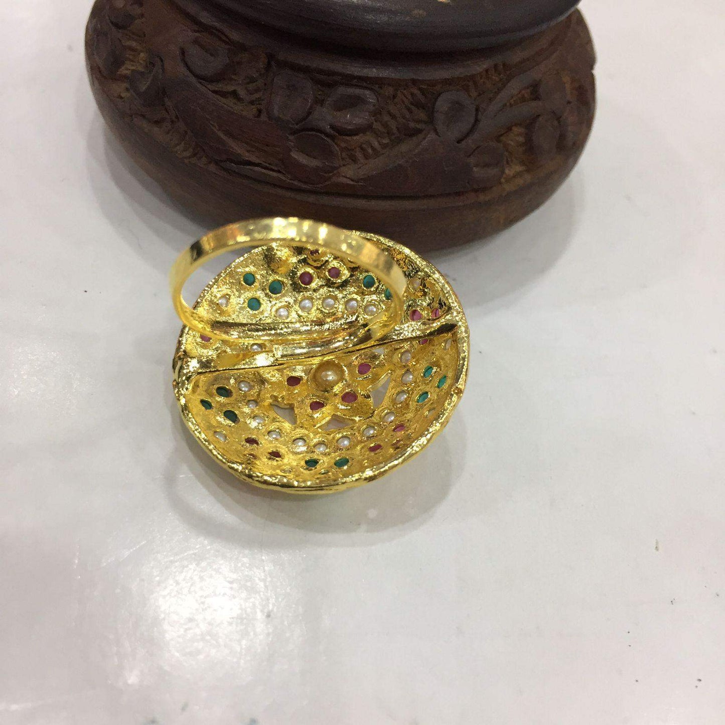 Jadau Ring 343456 - Vijay & Sons