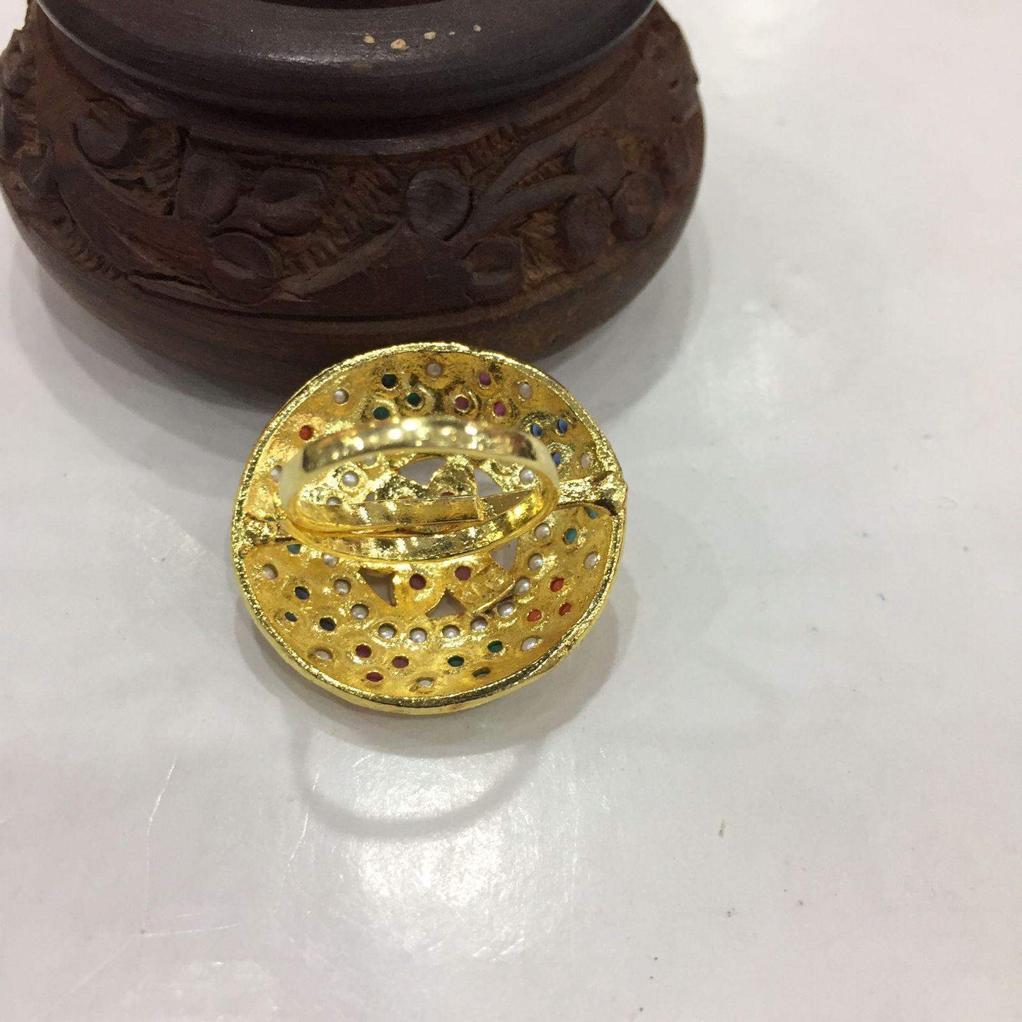 Jadau Ring 45335654 - Vijay & Sons