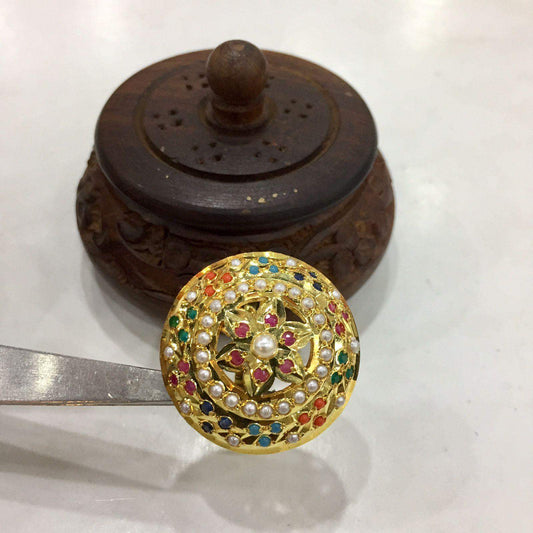 Jadau Ring 45335654 - Vijay & Sons