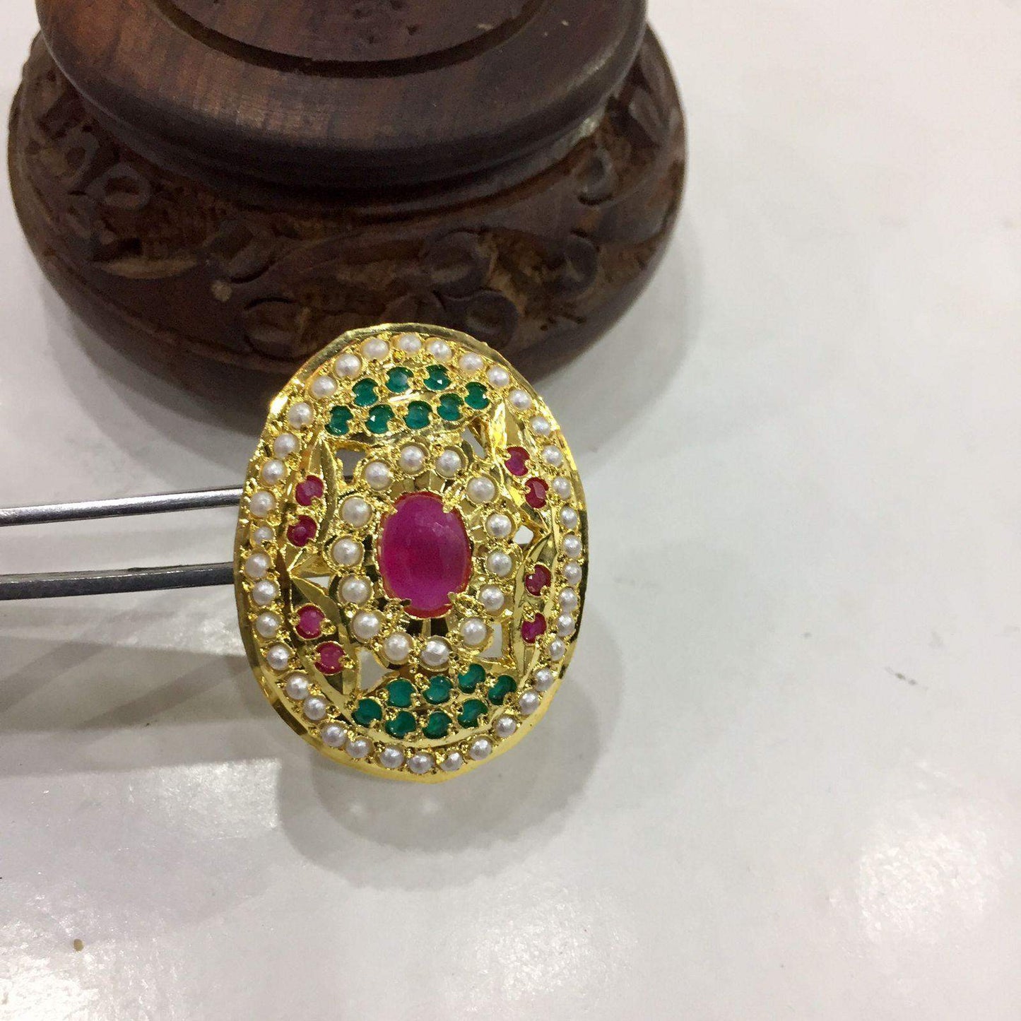 Jadau Ring 536655 - Vijay & Sons