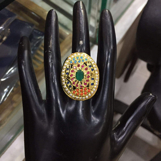 Jadau Ring 556575 - Vijay & Sons