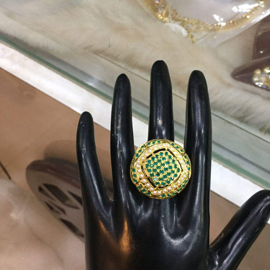 Jadau Ring 5637637 - Vijay & Sons