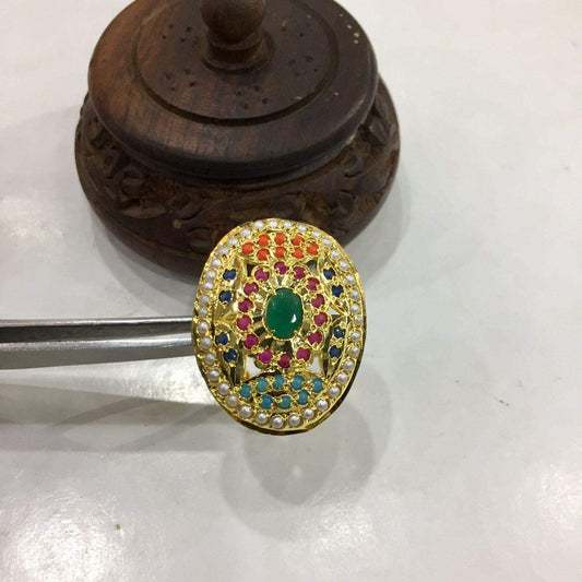 Jadau Ring 556575 - Vijay & Sons