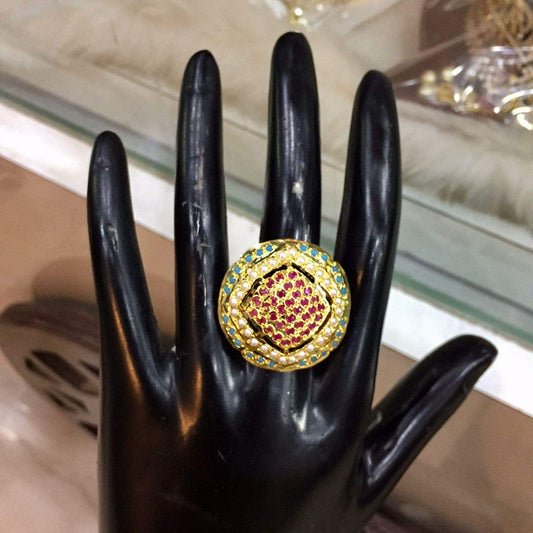 Jadau Ring 354567 - Vijay & Sons