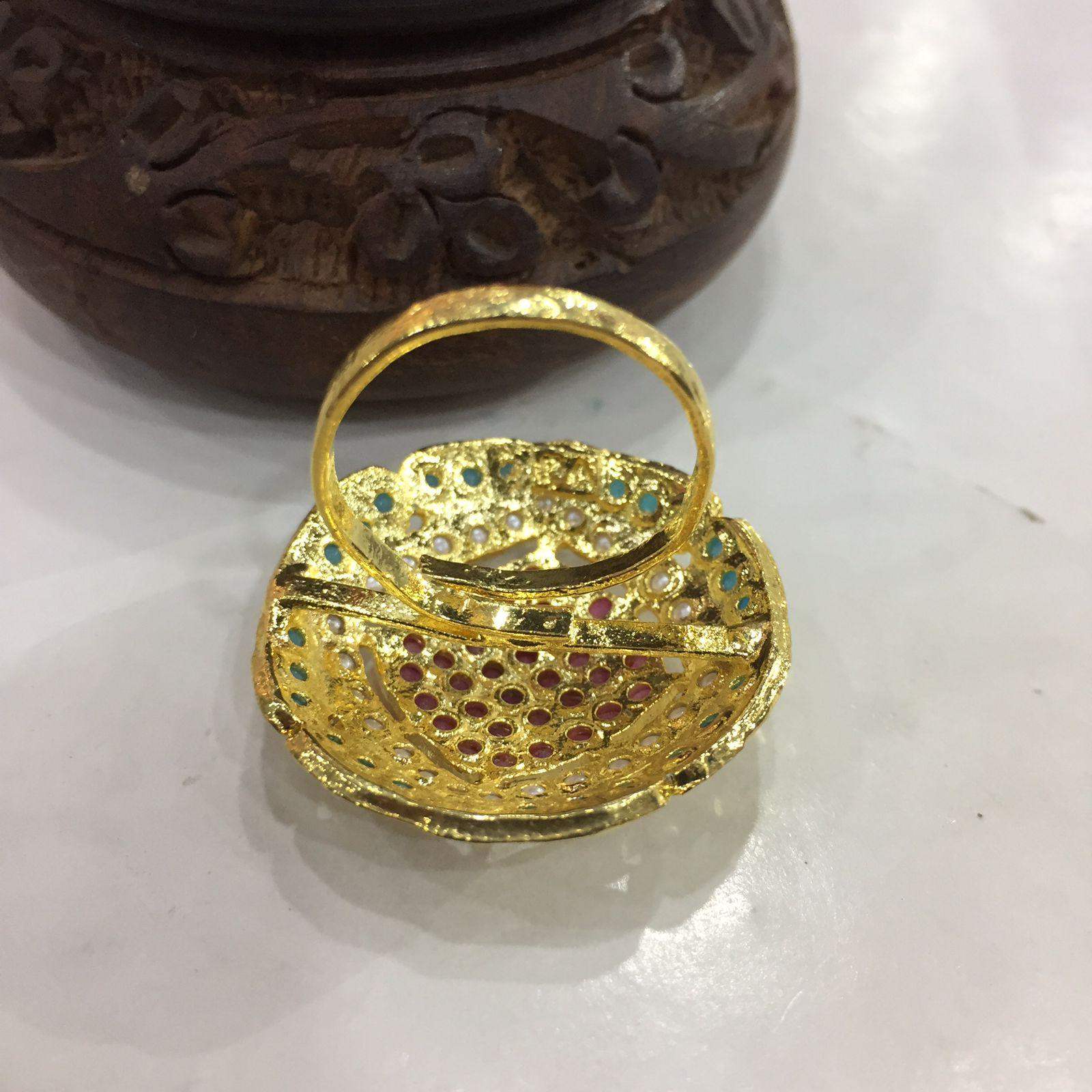 Jadau Ring 354567 - Vijay & Sons