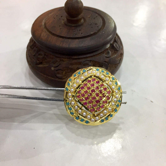 Jadau Ring 354567 - Vijay & Sons