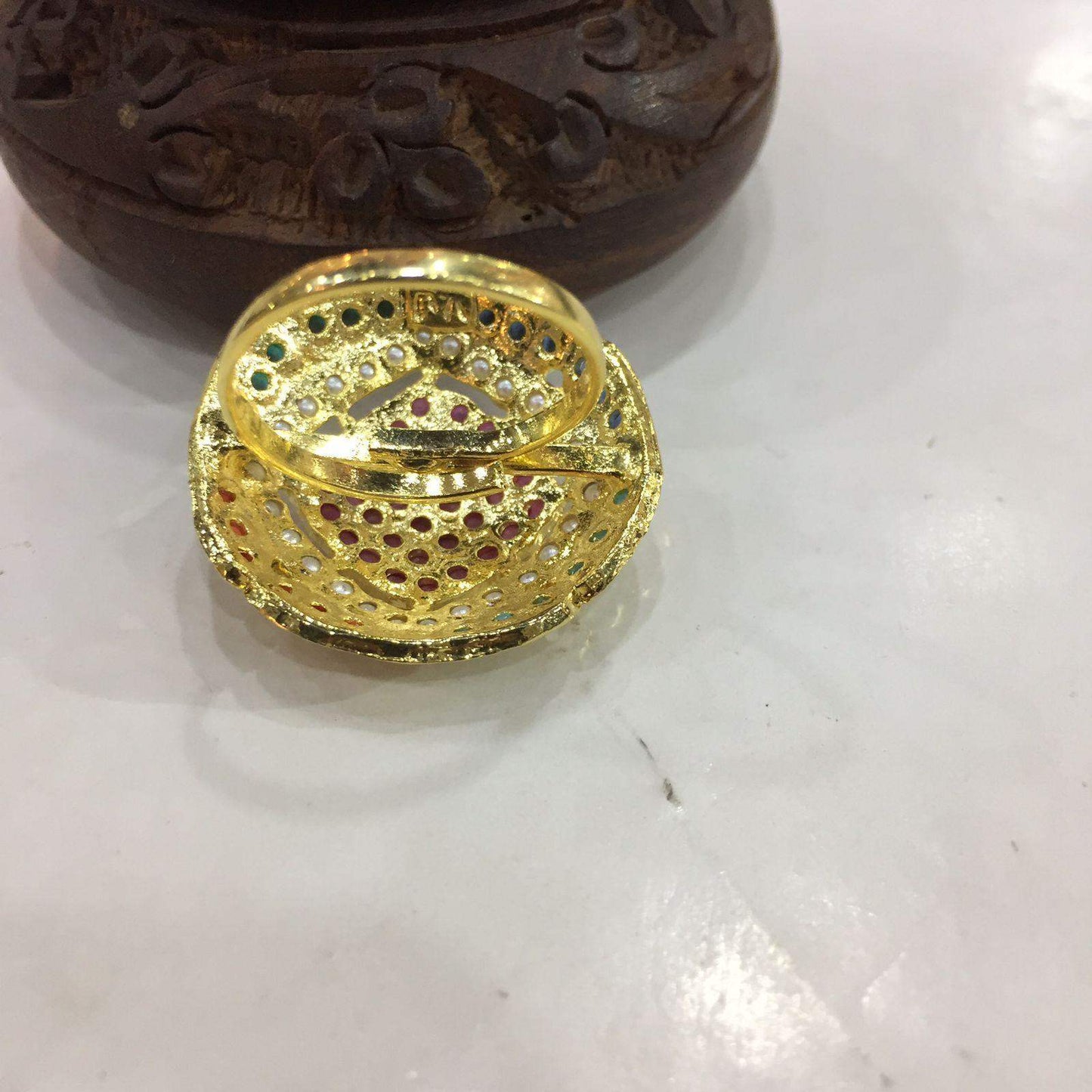 Jadau Ring 344556 - Vijay & Sons